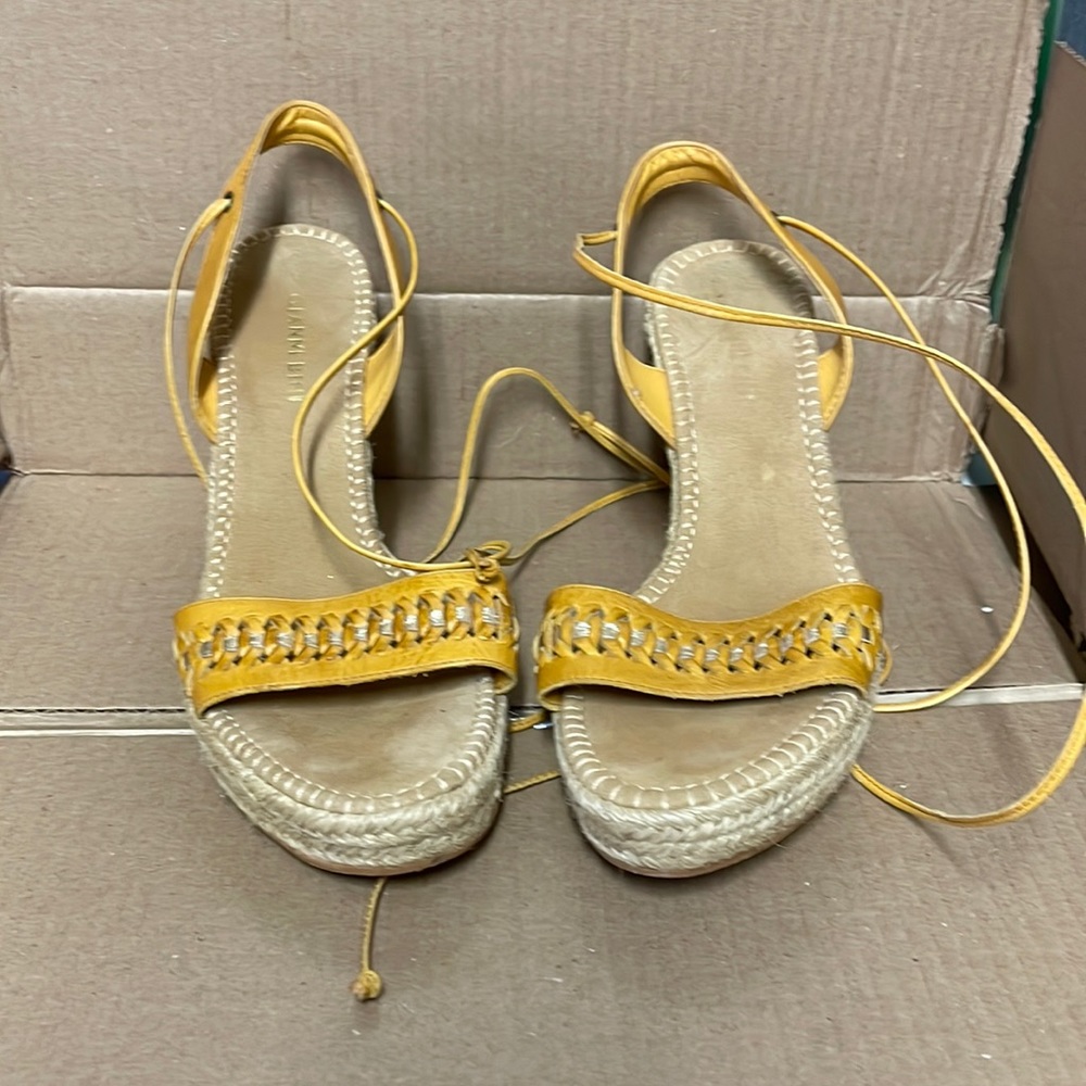 Woman’s lace up leg heel